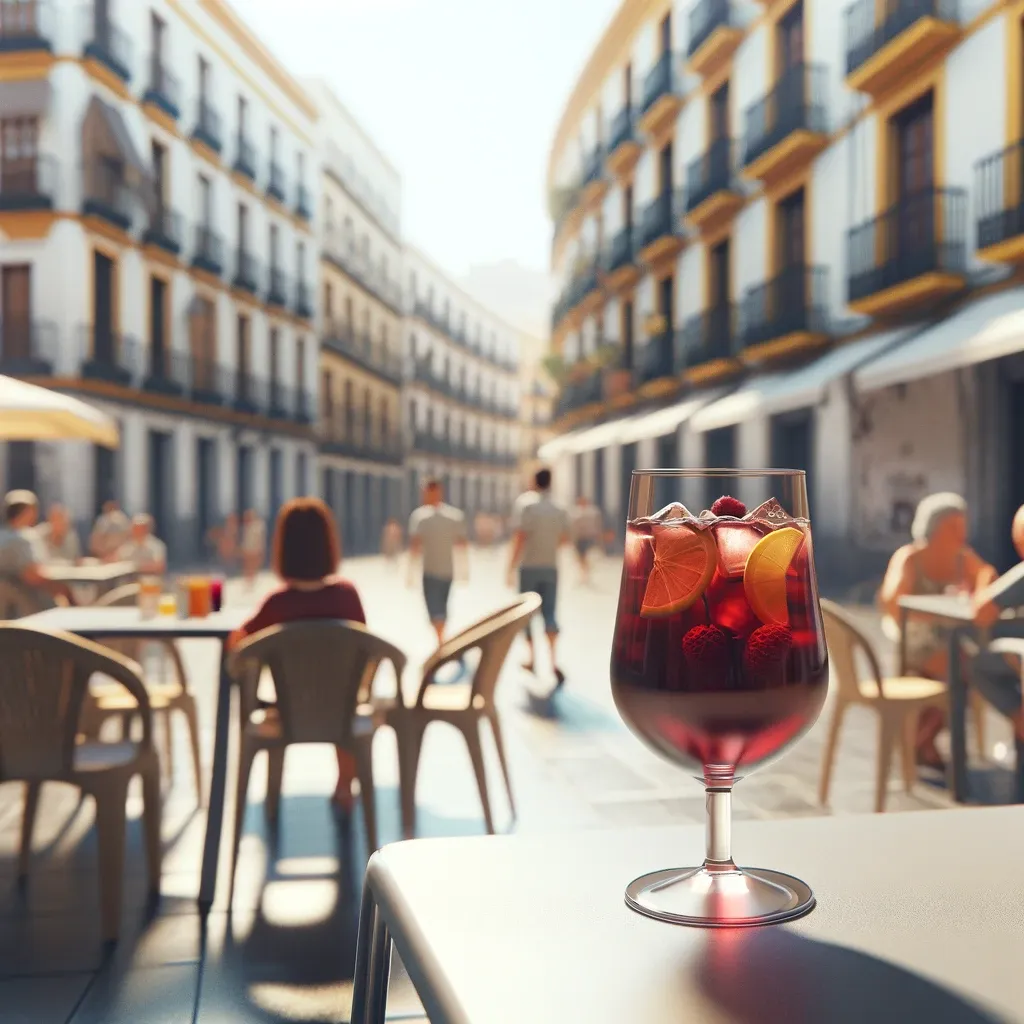 DALLE_2024-04-17_14.07.18_-_A_realistic_and_everyday_scene_of_a_glass_of_Sangria_on_a_simple_terrace_in_Malaga_Spain._The_terrace_features_basic_chairs_and_tables_with_local_pe.webp